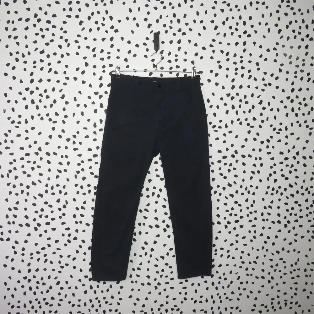 Vince Navy Blue Military Utility Style Cropped  Pants - Picture 2 of 10